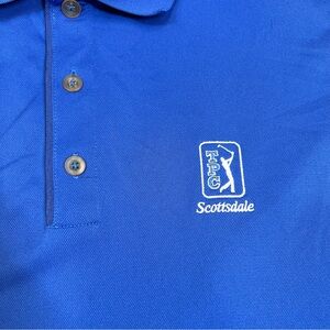 Nike Golf Dri-FIT TPC Scottsdale Polo Shirt Blue 2XL Performance
